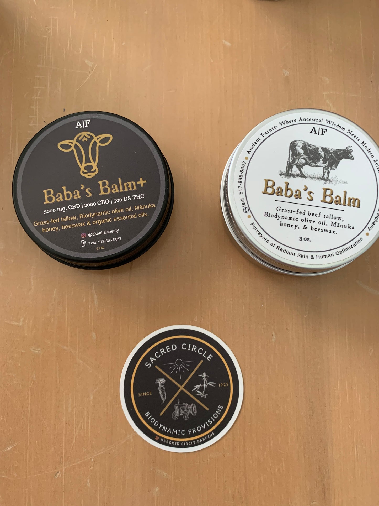 Baba's Balm - Grass Fed Grass Finished Beef Tallow / Mānuka Honey (4 Ounces)